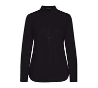 fransa FRZashirt Damen Langarmshirt Langarmbluse Bluse Hemdbluse Stehkragen mit Stretch, Größe:M, Farbe:Black (60096)