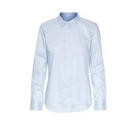 fransa FRZashirt Damen Langarmshirt Langarmbluse Bluse Hemdbluse Stehkragen mit Stretch, Größe:XL, Farbe:Cashmere Blue (60430)