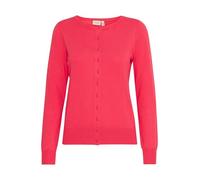 fransa FRZubasic Damen Strickjacke Feinstrick Cardigan Strickcardigan mit Rundhalsausschnitt und Knopfleiste, Größe:S, Farbe:Teaberry (181756)