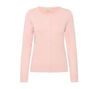 fransa FRZubasic Damen Strickjacke Feinstrick Cardigan Strickcardigan mit Rundhalsausschnitt und Knopfleiste, Größe:M, Farbe:Rose Smoke (141506)