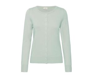 fransa FRZubasic Damen Strickjacke Feinstrick Cardigan Strickcardigan mit Rundhalsausschnitt und Knopfleiste, Größe:M, Farbe:Frosty Green (155706)