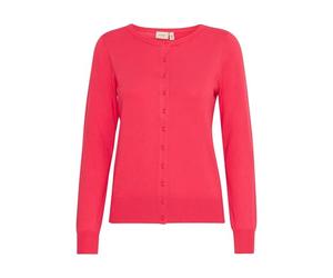 fransa FRZubasic Damen Strickjacke Feinstrick Cardigan Strickcardigan mit Rundhalsausschnitt und Knopfleiste, Größe:S, Farbe:Teaberry (181756)