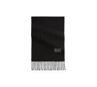 Fransentuch MARC O'POLO "aus weicher Schurwolle", Damen, schwarz, Obermaterial: 100% Schurwolle, Modetücher (60106442-0) schwarz