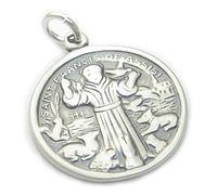 Franz von Assisi Sterling Silber Charm-Anhänger .925 x 1 Francesco