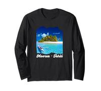 Französisch-Polynesien Moorea Tahiti Langarmshirt