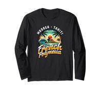 Französisch-Polynesien Moorea Tahiti Langarmshirt