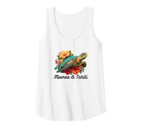 Französisch-Polynesien Moorea Tahiti Tank Top, Damen, Weiß, XL