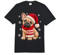 Französische Bulldogge Strickoptik Weihnachten Strick Style Comfort Colors Adult Heavyweight T-Shirt