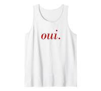 Französischer Spruch Oui Paris Urlaub Französisches Zitat Tank Top