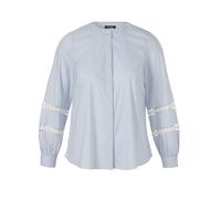 Frapp - Bluse Rundhals 1/1 Arm Streifen powder blue/cream wh - Gr. - 44