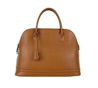 FrasiBags Große Damen-Handtasche aus echtem Leder, Damentasche mit Anhänger, Ledertaschen Made in Italy, Leder, 40x31x16cm