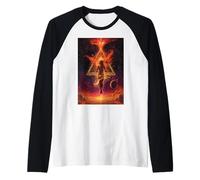 Frau Kosmische Flammen Dreieck Power Transformation Raglan