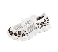 Frauen Ballett Slip On Flache Schuhe Strickkleid Schuhe Runde Zehe Low Wedge Ballerina Walking Loafers Mesh Schuhe für Frau Casual Komfort Damen Sneaker bunt Sandalen Glitzer Damen flip Flop Damen