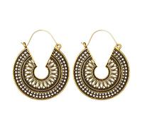 Frauen Boho Ohrringe Schmuck Sterling Silber Creolen Ethnische Tropfen Ohrringe Emaille Vintage Ohrringe Silberne Katzenohrringe (B, One Size)