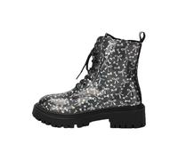 Frauen Gedruckt Kurze Stiefel Herbst und Winter Lace-up-Kampfstiefel Stiefeletten Rose Schädel Cartoon-Muster Damenschuhe Cowboy Stiefeletten Gothic Ankle Boots