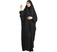 Frauen Kleid Muslim One Piece Gebet Kleid für Frauen Abaya Islamic Middle East Dubai Türkei Maxi Abaya Kaftan mit Hijab Kleid Full Cover Kleid