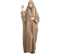 Frauen Kleid Muslim One Piece Gebet Kleid für Frauen Abaya Islamic Middle East Dubai Türkei Maxi Abaya Kaftan mit Hijab Kleid Full Cover Kleid
