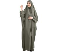 Frauen Kleid Muslim One Piece Gebet Kleid für Frauen Abaya Islamic Middle East Dubai Türkei Maxi Abaya Kaftan mit Hijab Kleid Full Cover Kleid