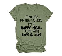 Frauen lässige Top-Hemd Buchstabendruck-Hemd-Bluse Kurzarm Runde Ausschnitt Persönlichkeit T-T-Töpfe lose Tunikblusen Metallic Top Damen