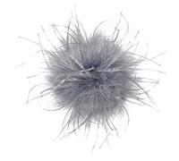 Frauen Mädchen Feder Brosche,Asudaro Vintage Natürliche Flauschige Straußenfeder Brosche Schmuck Fascinators Braut Dekor Damen Blumen Broschen Pin Brosche Anstecknadel für Festival Hochzeit
