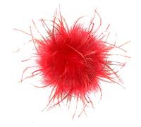 Frauen Mädchen Feder Brosche,Asudaro Vintage Natürliche Flauschige Straußenfeder Brosche Schmuck Fascinators Braut Dekor Damen Blumen Broschen Pins Brosche Anstecknadel für Festival Hochzeit Rot