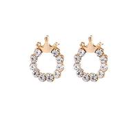 Frauen Ohrringe Prinzessin Krone Ohrringe Dekoration weiblichen ohrschmuck Ohrstecker Ohrringe Geschenk mit kristall Ohrringe langlebig und nützlichDurability