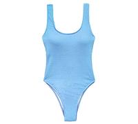 Frauen Tanga 2022 Einteiliger Badeanzug Solide Bademode Weibliche Rückenfreie Monokini Bodysuit Badeanzug Badeanzug Einteiliger Badeanzug Solide Bademode