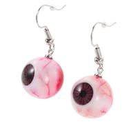 FRCOLOR 1 Paar Ausgefallene Halloween Ohrringe mit Augapfel Motiv Leichter Gothic Kostümschmuck für Damen Witzige Partyschmuck Ohrringe für Halloween und Motto Events