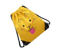 FRCOLOR 1 Stück Klassischer Rucksack mit Kordelzug Cartoon Design für Schule Vielseitig Verwendbar Langlebig und Praktisch für Stifte Bücher und Tablets