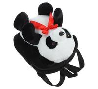 FRCOLOR 1 Stück Panda Rucksack für Verstellbarer Schulrucksack mit Reißverschluss und Tasche Schwarz Vielseitiger und Bequemer Daypack für Jungen und Mädchen für Zoo und
