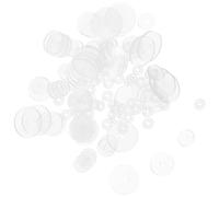 FRCOLOR 100 Stück Silikon Ohrringscheiben Ohrringverschlüsse Ohrläppchen Pads Schutzpolster für Hängende Ohrringe Flexibler Ohrringstopper Ersatzverschluss für Schmuck