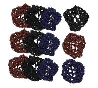 FRCOLOR 15 Stück Elastische Gestrickte Haarnetze Duttüberzüge Aus Seidengarn Für Damen Berufsalltag Ballett Krankenschwestern Büro Haaraccessoires