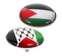 FRCOLOR 2 Stück Palästina Flaggenbrosche aus Langlebiger Feine Verarbeitung Ästhetisches Design Dekorativer Anstecker für Anzüge Herren Krawattennadeln und Kleidung Stilvolles Souvenir