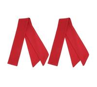 FRCOLOR 2 Stück Stirnband Verstellbares Schweißband Jugendschweißbänder Sportliches Haarband Fußball-schweißbänder Haarband Zum Boxen Stirnbänder Binden Herrenstirnbänder Rot Stoff