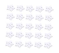 FRCOLOR 200 Stück Holzknöpfe Weihnachts Schneeflocke 18mm für Selbstgemacht Bastelarbeiten und Dekoratives Nähen im Winter