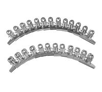 FRCOLOR 25 Stück Edelstahl Geldklammern Mittlere Größe 4,2cm Wiederverwendbare Geldbefestigungsklammern für Geldbörsen und Karten Kompakte Metallclips für Büro und Alltag