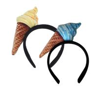 FRCOLOR 2St -Stirnband Salonkostüm Essenshüte haarband gesichtsreinigung damen haarbänder frauen stirnbänder Haarbänder für Damen Mädchen Ausgabekarte Kopfbedeckung Haarschmuck Fräulein