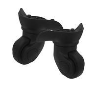 FRCOLOR 2stücke Ersatzrollen Für Koffer Universalrollen Für Reisekoffer Schwenkbar Schwarz Hohe Tragfähigkeit Geräuscharm