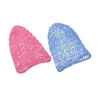 FRCOLOR 2stücke Häkelmütze für Damen Haarnetz zum Schlafen Netzhaarnetz Haarabdeckung Snood aus Rayon-strick für Langes Haar Atmungsaktiv Komfortabel