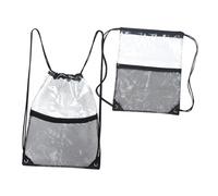 FRCOLOR 2stücke wasserdichte Schwimmtasche Aus Netzgewebe Transparente Strandtasche Mit Kordelzug Reiseorganizer Für Sport Und Fitnesskleidung Wasserdichter Aufbewahrungstasche