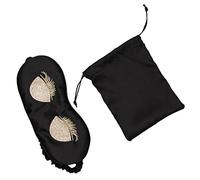 FRCOLOR 4 Stück Augenmaske aus Seidenimitat Gänseblümchen- für Frauen Kinderauge zum Schlafen für lichtschutz night atmungsaktive Augenmaske Kawaii- Seide Black