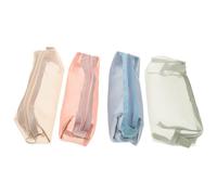 FRCOLOR 4 Stück Mehrfarbige Kosmetiktasche Aus Mesh Geldbörsen-Organizer Make-up-etui Reise-Badezimmer-Organizer Tragbare Kosmetiktasche Reisekosmetiktaschen Make -up -organisator