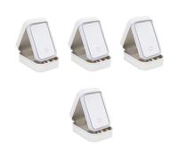 FRCOLOR 4 Stück -reiseveranstalter -Organizer Reisekoffer Reise-Kosmetiktasche Mit Spiegel -etui Beleuchteter Schminkkoffer Reiseorganisator Weiß Glas