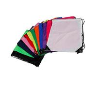 FRCOLOR 5 Stück wasserdichte Kordelzug Rucksäcke aus Leichtem Polyester Bunte Turnbeutel für Sport Gym Reisen Robuste Geräumige String Taschen Vielseitig Einsetzbar Zufällige Farbe