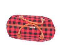 FRCOLOR Canvas Reisetasche Kariert 22 Zoll Vielseitiger Reisebeutel mit Modischem Karomuster Mittelschwere Handtasche für Wandern Camping und Pendeln