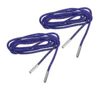 FRCOLOR Glitzer Strass Schnürsenkel Runde Funkelnde Bling Schnürbänder als Dekorative Ersatzkordeln für Sneaker Sweatpants Hoodies und DIY Hüte in Blau