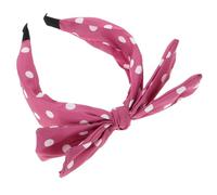 FRCOLOR Haarband Mit Hasenohren Und Schleife Retro-stirnbänder Aus Weichem Stoff Großes Haarreif Mit Roten Süße Accessoires Für Frauen Vielseitig Tragbar Als Stirnband Oder Kopftuch