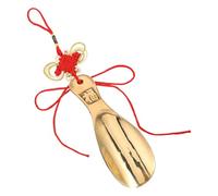 FRCOLOR Kleiner Tragbarer Schuhlöffel aus Robustem Messing mit Rutschfestem Griff Vielseitig Kompatibel für Stiefel und Sneaker für Reisen und Outdoor Einsatz