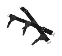 FRCOLOR Sichere Sockenverschlüsse Strumpfhalter für Männer 2 Stück Schwarz aus Chinlon und Metall Rutschfeste Sockenbefestigungen für Sport und Freizeit Bequeme Eishockey Leggings