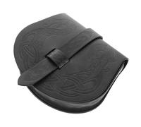 FRCOLOR Vintage Wikinger Satteltasche Pu Leder Mittelgroße Mittelalterliche Gürteltasche Cosplay Hüfttasche für Damen Party Zubehör